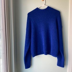 Bright Blue Sweater never been worn. A big small.